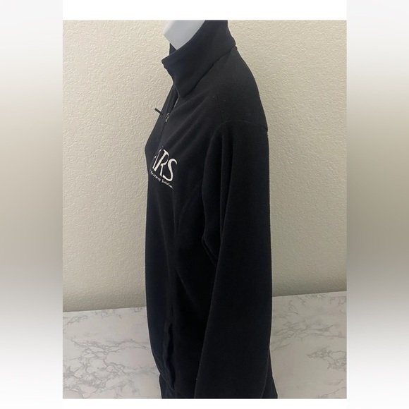 Lands' End Outfitters Zip Up Fleece Jacket Men's L Slot Pockets ARS Rese… - Picture 2 of 5